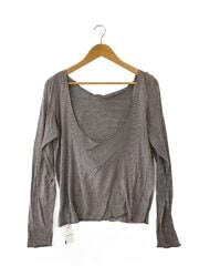 画像：パーカー/--/--/GRY/ボーダー/8612-248-0445//