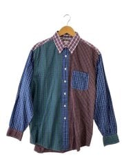 画像：長袖シャツ/M/コットン/マルチカラー/チェック//