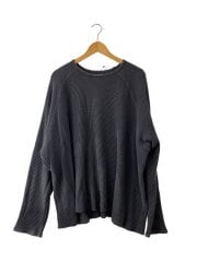 画像：ワッフル/長袖Tシャツ/--/コットン/GRY//