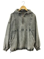 画像：FADED FACE LABEL ANORAK/パーカー/S/コットン/GRY/105261012019//