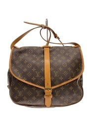 画像：1)ソミュール35_モノグラム・キャンバス/レザー/BRW/モノグラム