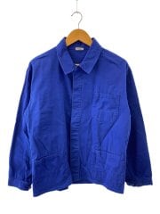 画像：ジャケット/52/コットン/BLU/無地