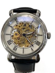 画像：自動巻腕時計/アナログ/レザー/WHT/BLK/SS/LB0216D