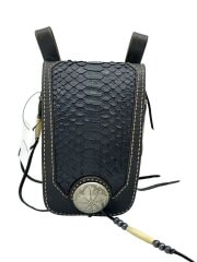 画像：ポーチ/レザー/BLK