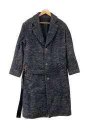 画像：コート/48/--/BLK/無地