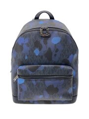 画像：リュック/--/BLU/総柄/33S7LMNB3V/角スレ有/状態考慮