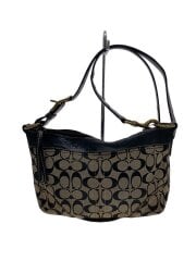 画像：ショルダーバッグ_シグネチャー_ブラウンレザー/--