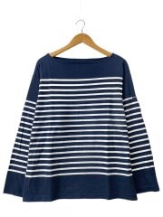 画像：長袖Tシャツ/0/コットン/ネイビー/ボーダー