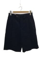 画像：VELVET DOUBLE PLEAT SHORTS/ベロアショートパンツ/44/コットン/ブラック/679464