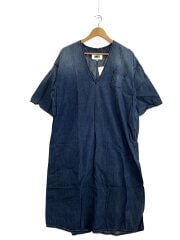 画像：半袖ワンピース/38/コットン/ブルー/S52CT0376