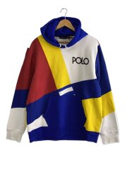 画像：POLOロゴパーカー/XL/コットン/BLU