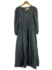 画像：長袖ワンピース/FREE/コットン/BLU/2231305008