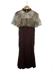 画像：キャミワンピース/8/ポリエステル/BRW/ボレロ付き