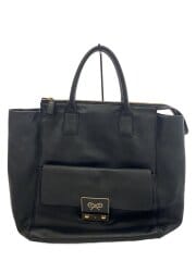 画像：ハンドバッグ/レザー/BLK