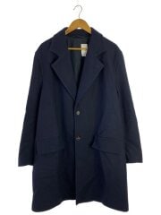 画像：ウールナイロンフランネルチェスターフィールドコート/48/ウール/NVY/TUMU0019U0S47988