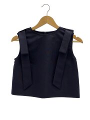 画像：ribbon grosgrain tops/S/ポリエステル/NVY/AD25SS-0816