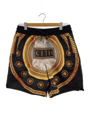 画像：×KITH/ショートパンツ/52/ナイロン/BLK/総柄
