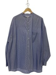 画像：長袖シャツ/0/コットン/BLU/ストライプ/GM224-50022