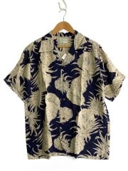 画像：アロハシャツ/XL/レーヨン/NVY/総柄/SS35550//