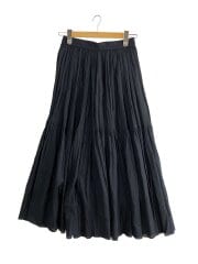 画像：ロングスカート/1/コットン/BLK/168-0130048//