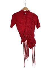 画像：トップス/1/--/RED/2410303/Stem jersey top//