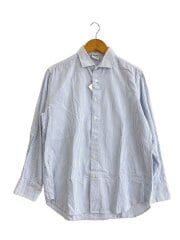 画像：長袖シャツ/XS/コットン/BLU/ストライプ//