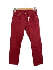 画像：ストレートパンツ/30/コットン/RED/無地/65010177/501 FOR WOMEN