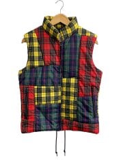 画像：ベスト/M/ポリエステル/マルチカラー/チェック/w18904