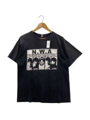 画像：Tシャツ/L/コットン/BLK/無地
