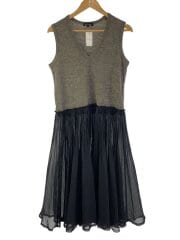 画像：ノースリーブワンピース/M/ウール/BRW/TH-O020