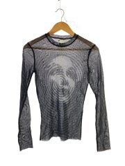 画像：長袖Tシャツ/48/ナイロン/BLK/総柄