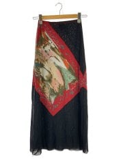 画像：ロングスカート/40/ナイロン/マルチカラー/総柄