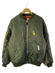 画像：フライトジャケット/L/ナイロン/KHK/242UTNH-JKM03