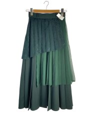 画像：ロングスカート/FREE/ポリエステル/GRN/総柄/HAL05376AD