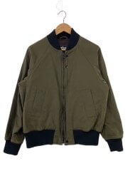 画像：ジャケット/S/コットン/KHK/無地