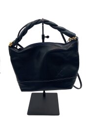 画像：ショルダーバッグ/レザー/NVY