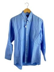 画像：長袖シャツ/M/コットン/BLU/DB-91013M