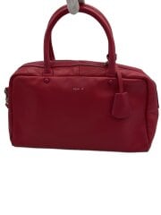 画像：ハンドバッグ/レザー/PNK/無地