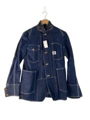 画像：ジャケット/SS/コットン/NVY/無地/wa-j902