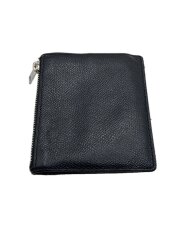 画像：2つ折り財布/レザー/BLK/メンズ