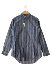 画像：SHAPELY/長袖シャツ/M/--/BLU/ストライプ//