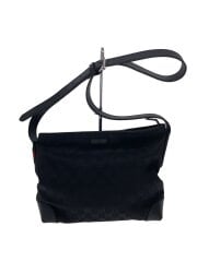 画像：ショルダーバッグ/レザー/BLK/337598 520981