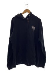 画像：ジップパーカー/XL/コットン/BLK//