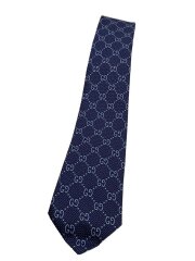 画像：小物/シルク/NVY/総柄/メンズ/408865 4E002 4069