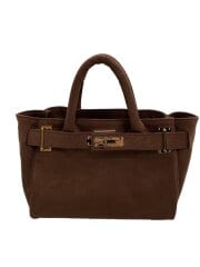 画像：ハンドバッグ/フェイクレザー/BRW/25-092-210-0046-3-0