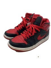 画像：AIR JORDAN 1 MID_エア ジョーダン 1 ミッド/25cm/BLK/PVC