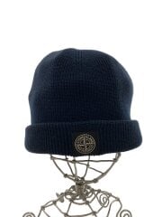 画像：ニットキャップ/--/コットン/NVY/無地/メンズ