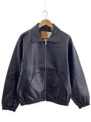 画像：FULLZIP SPORTS LEATHER JACKET/レザージャケット/XS/ポリエステル/BLK