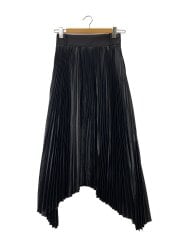 画像：ロングスカート/1/ポリエステル/ブラック/無地/202-14100