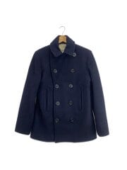 画像：チェスターコート/S/ウール/NVY/無地